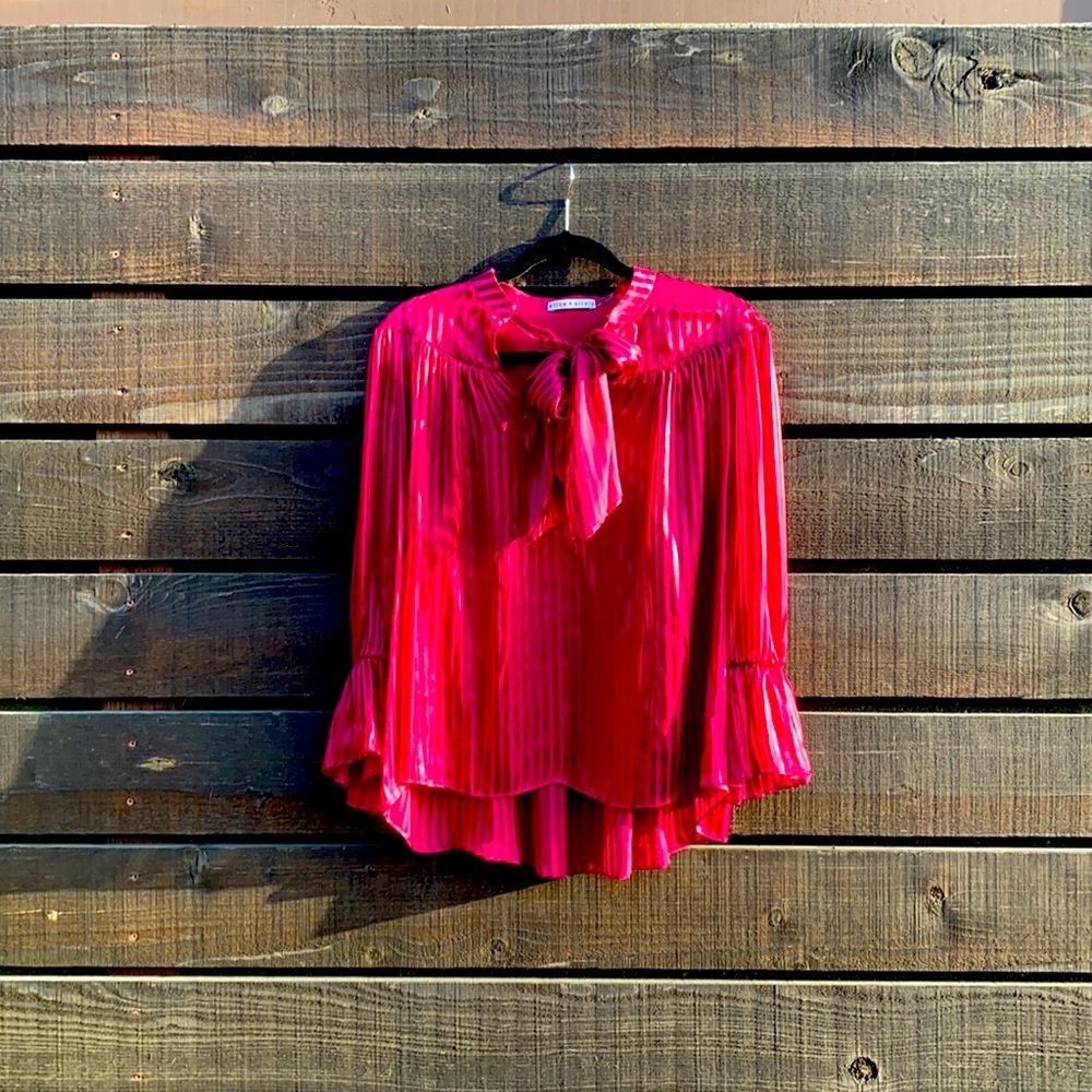 Alice and Olivia Pink Blouse